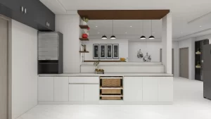 Modern kitchen interior design by Varma and Associates, best interiors in Hyderabad and Kukatpally